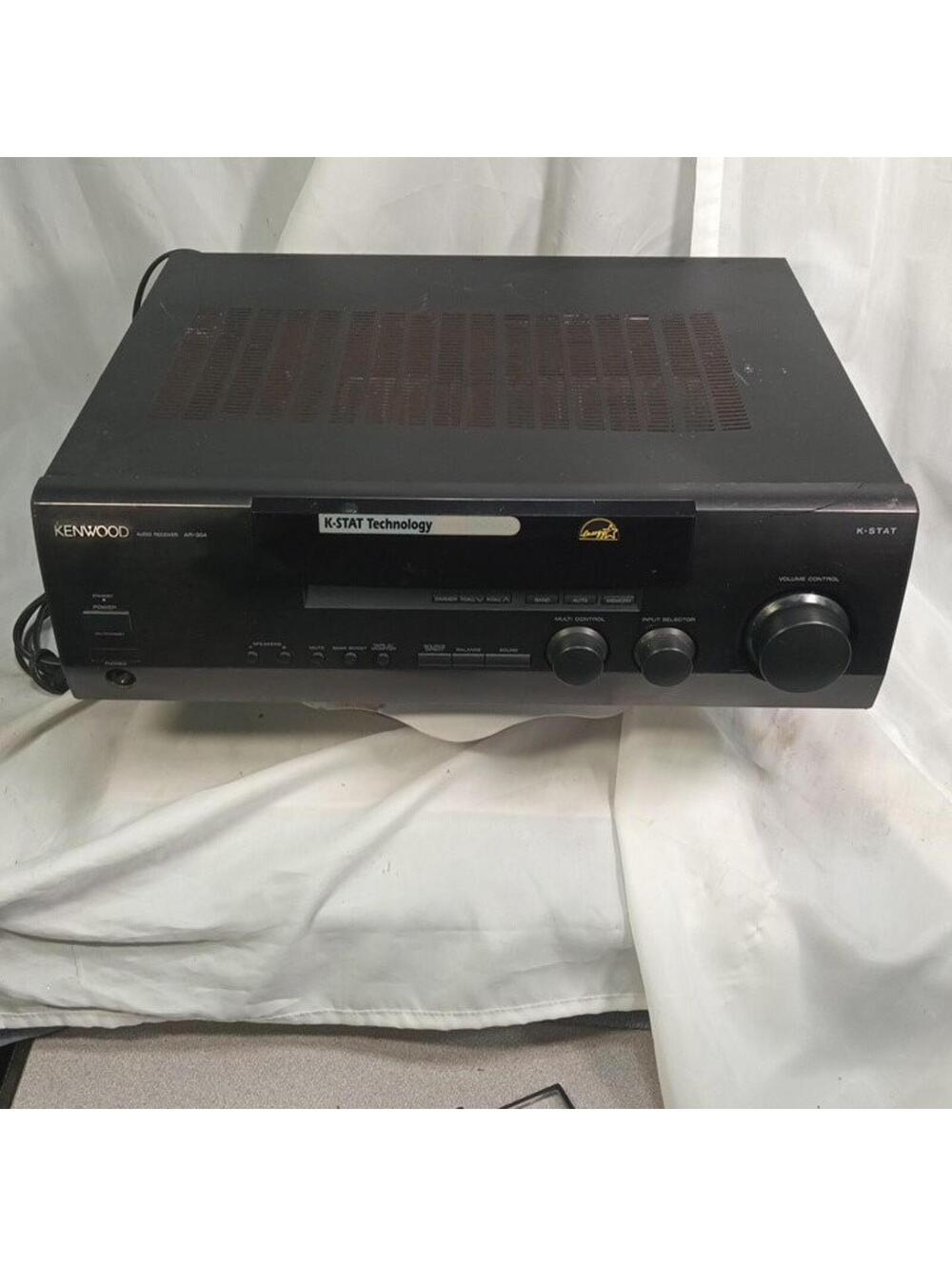 Kenwood AR-304 AM/FM Stereo Receiver Home Audio Component Black Tested Working